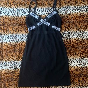 Moschino Ultra Short Stretch Mesh Dress